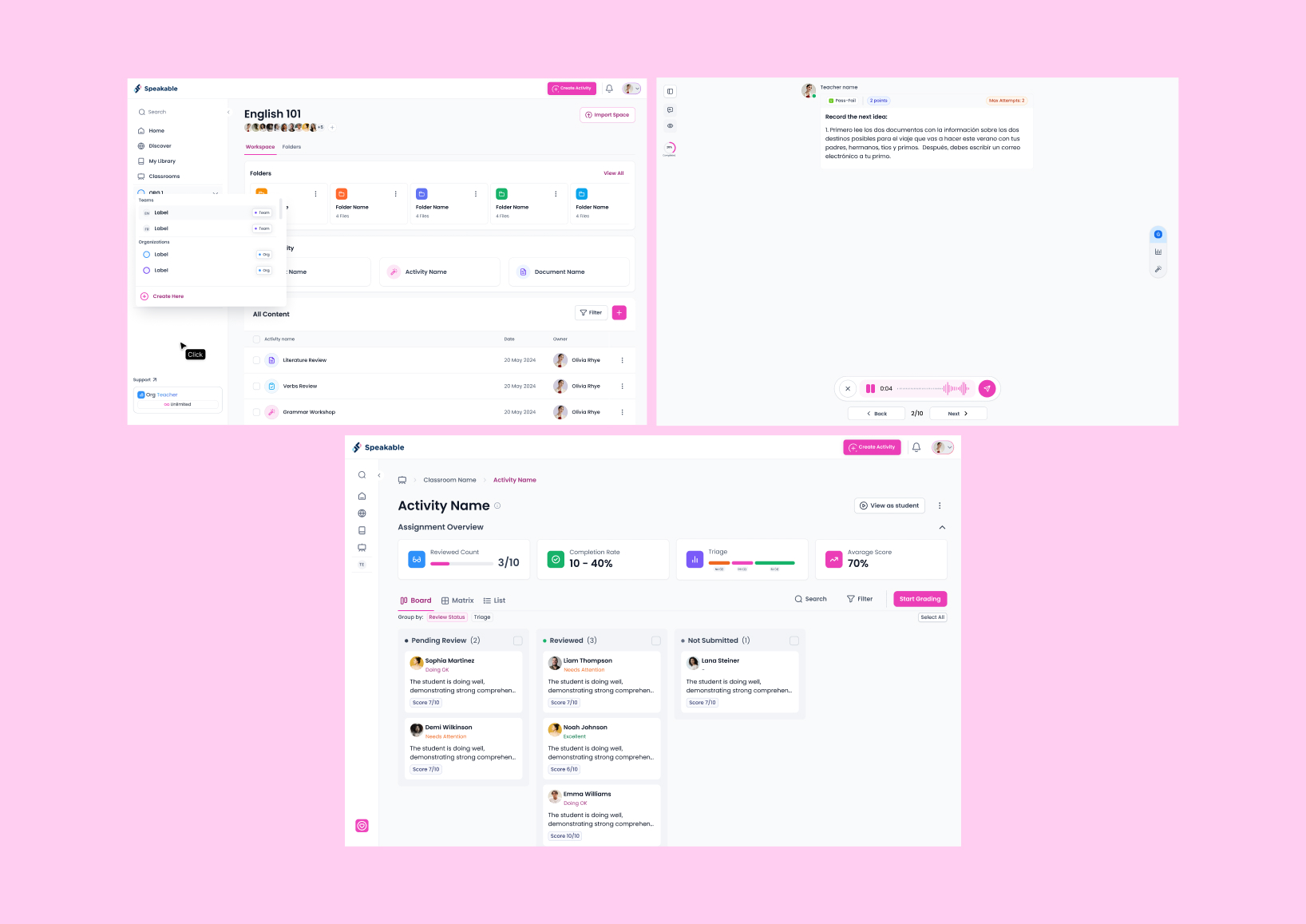 Speakable - Sitio web educativo